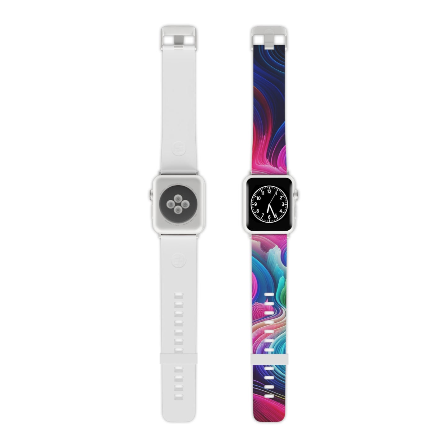 Neon Splatterscape. - Trippy Infinity Patterns Iwatch Band
