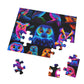 "Neon Nocturne" - Neon Owls Puzzle