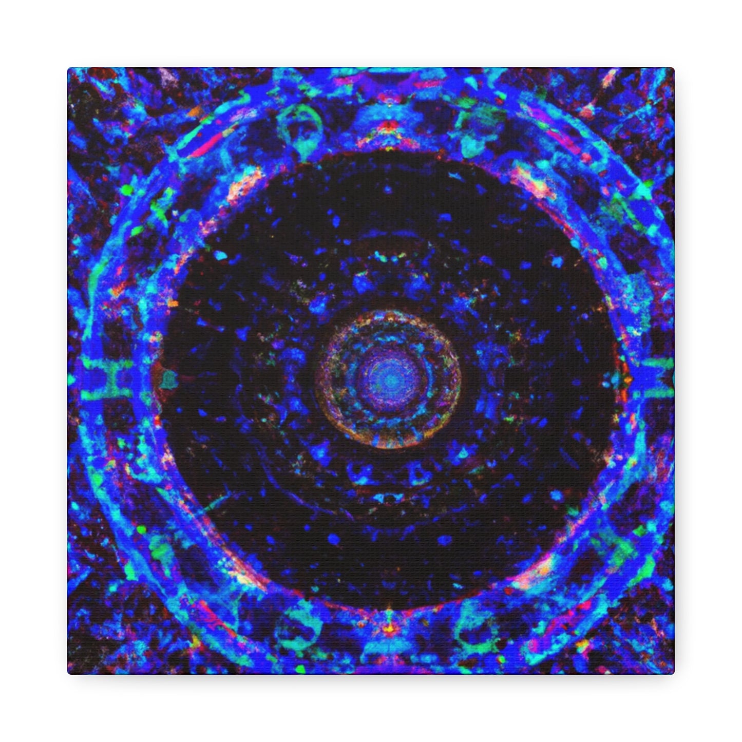 Cosmic Kaleidoscope Visions Trippy Infinity Patterns Art Canvas