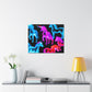 Neon Unicorn Fantasia NEON Unicorns Art Canvas