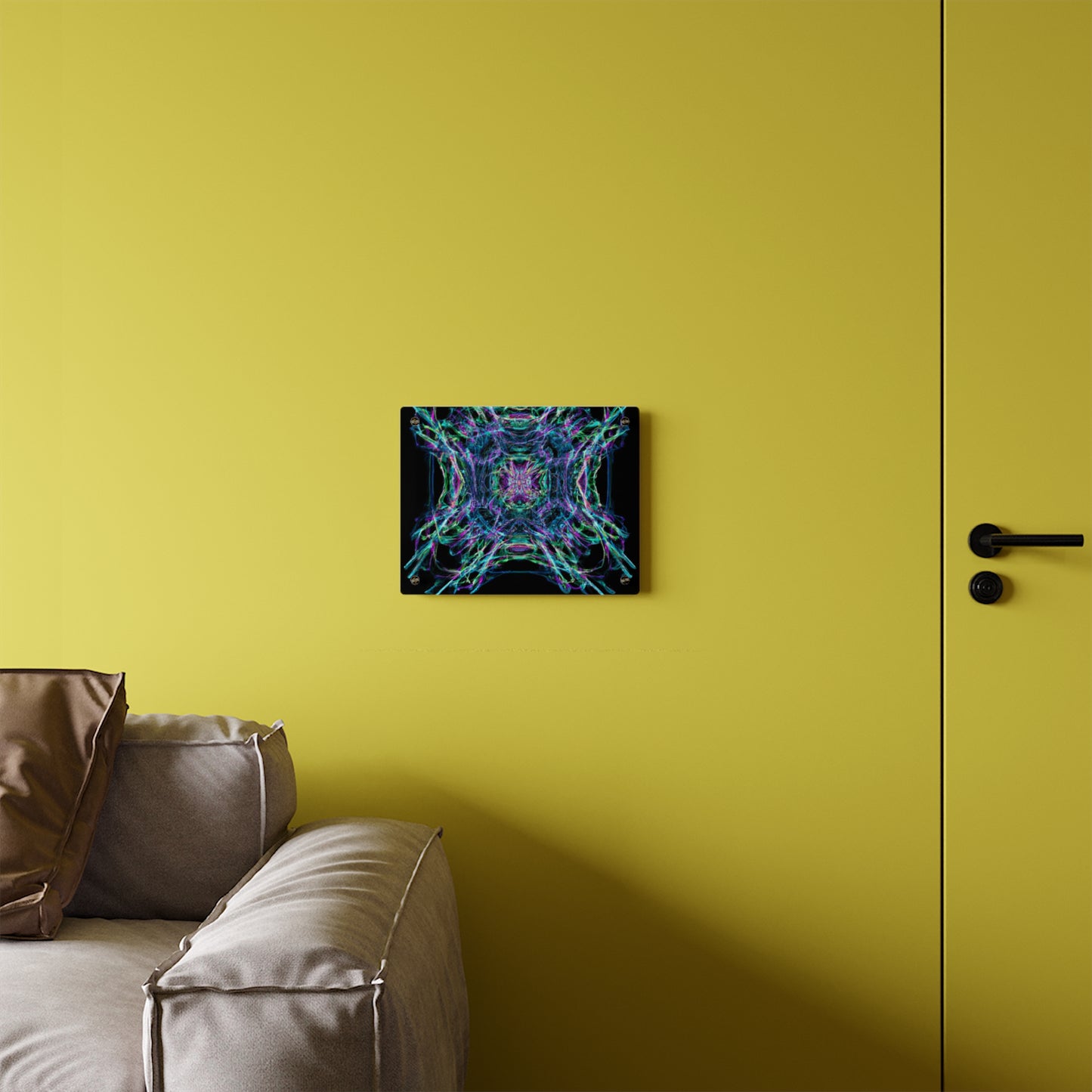 Galaxy Chroma Explorers Trippy Infinity Patterns Acrylic Art Panel