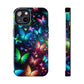 Neon Rainbow Flutterings NEON Butterflies Tough Phone Case