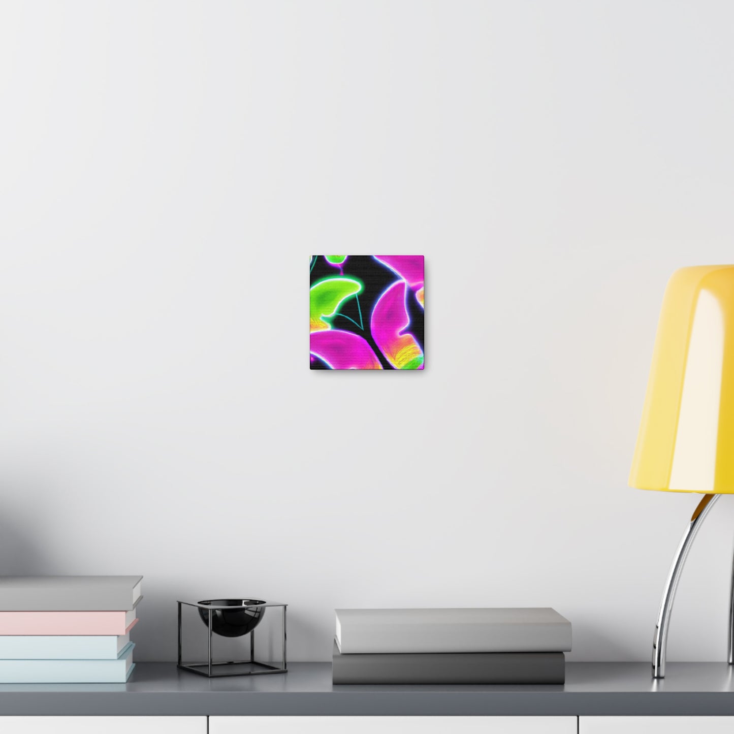 "Neon Butterfly Aurora" Neon Butterflies  Art Canvas