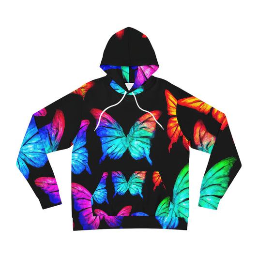 Neon Flight Fantasy - Butterflies AOP Hoodie