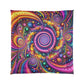 "Infinite Neon Dreamscape" Trippy Infinity Patterns Comforter Blanket