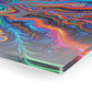 Vivacious Vortex of Neon Infinity. Trippy infity Pattern 1/4" Glossy Acrylic Art