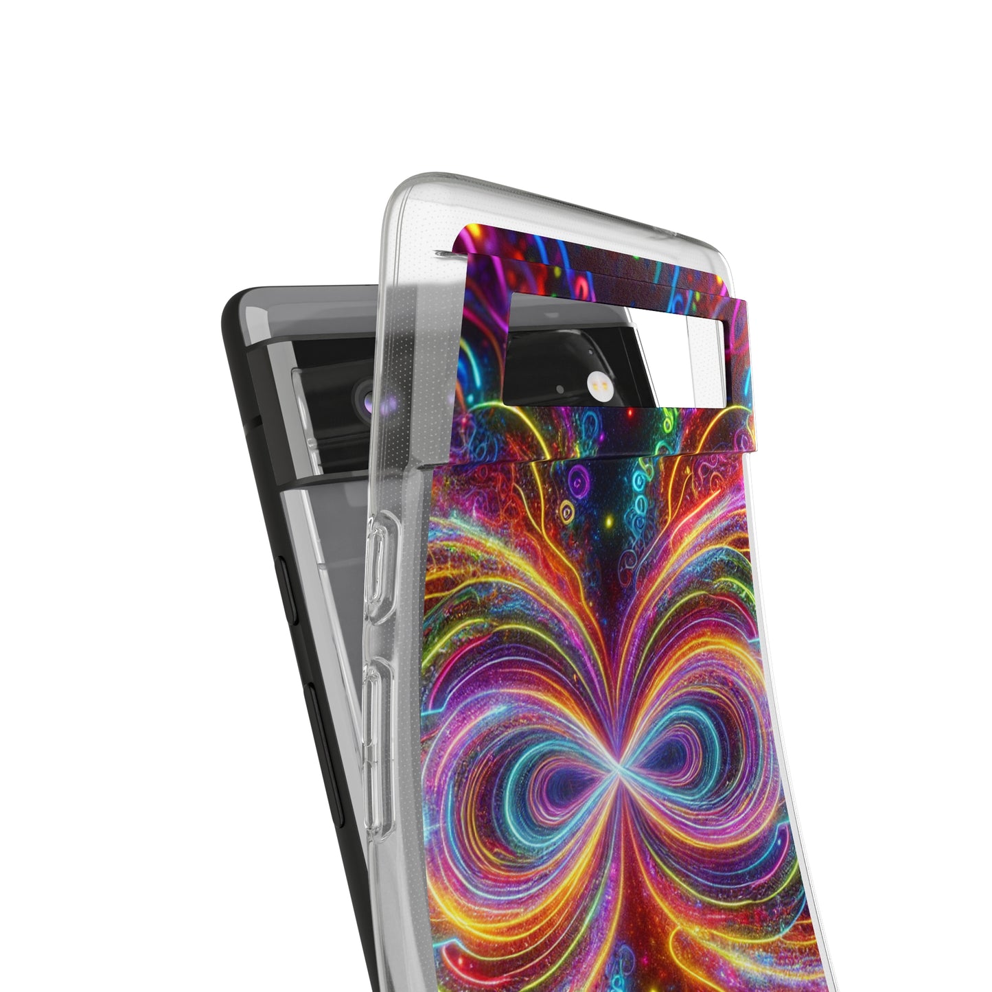 Neon Infinity Vortex Infinity Patterns Art Polycarbonate Phone Case