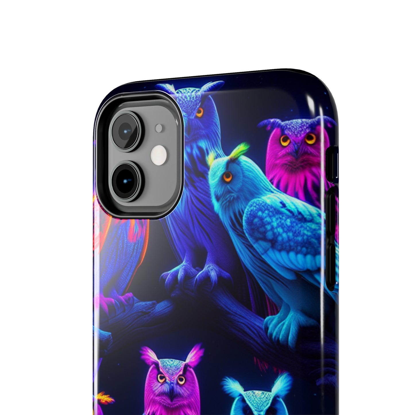 "Mystic Rally of the Neon Owls" NEON Owls Tough Phone Case