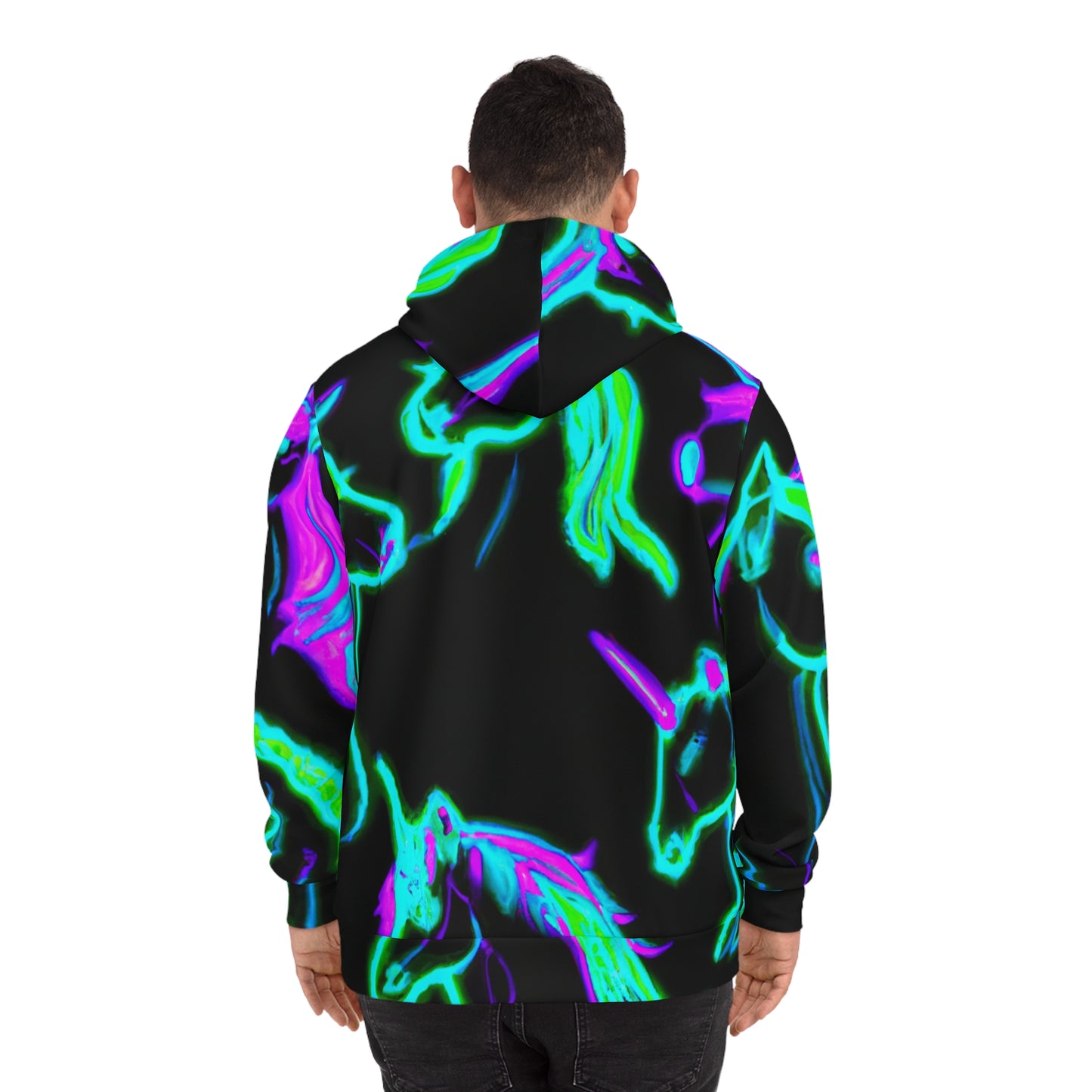'Neon Unicorn Rainbow Dream.' - Unicorns AOP Hoodie