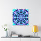 Neon Infinity Visions. Trippy Infinity Patterns Art Canvas