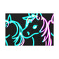 "Neon Unicorn Carnival" NEON Unicorns Art Canvas