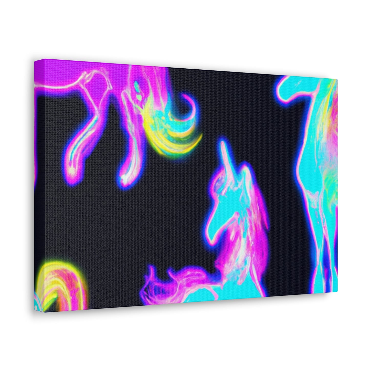 "Neon Magic" NEON Unicorns Art Canvas